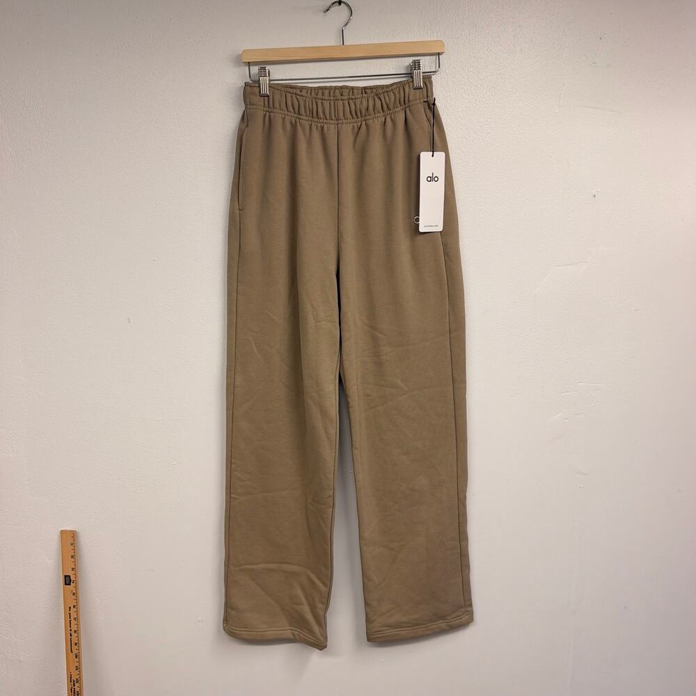 NWT ALO Accolade Straight Leg Sweatpants in Gravel SZ XS Fall Winter NEW $138